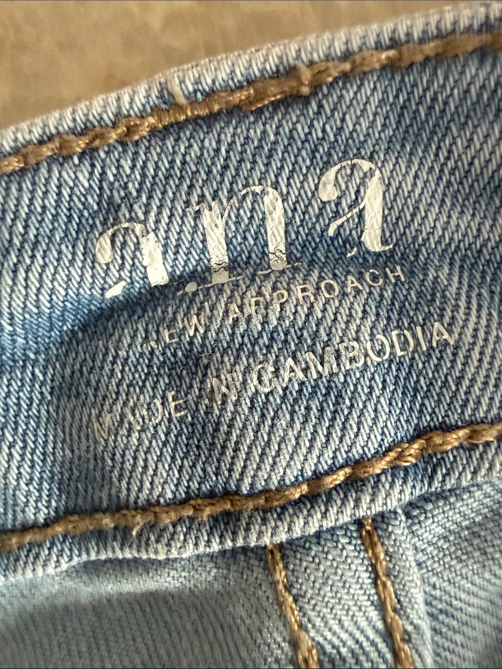 a.n.a Light Blue Embroidered Floral Skinny Ankle Raw Hem Stretch Denim Jeans 14 - Picture 7 of 8